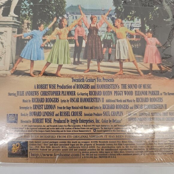 The Sound Of Music VHS 20th Century Fox Family Feature Digitally Mastered THX 19 - Picture 3 of 5